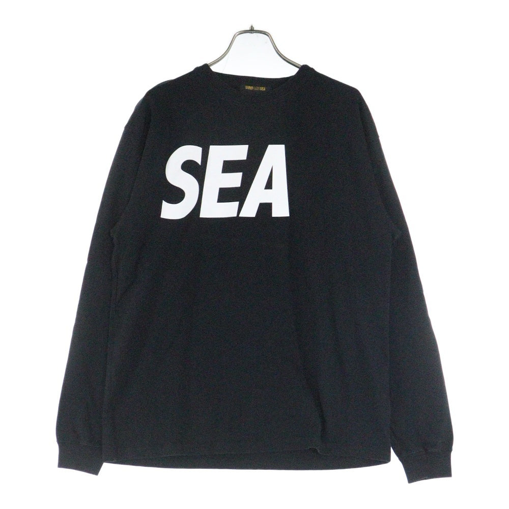 WIND AND SEA(ウィンダンシー) 22SS SEA L/S TEE 長袖Tシャツ ロンT ブラック WDS-SEA-22S-01