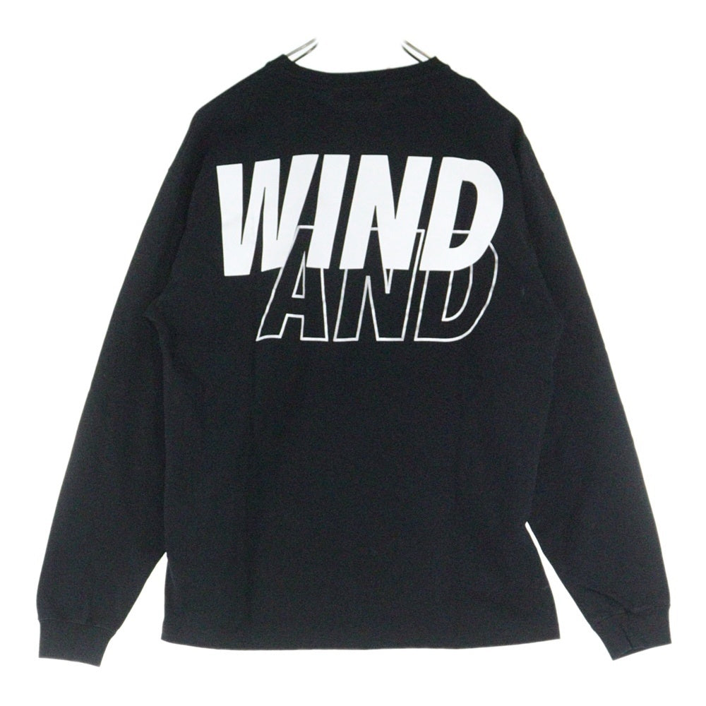 WIND AND SEA(ウィンダンシー) 22SS SEA L/S TEE 長袖Tシャツ ロンT ブラック WDS-SEA-22S-01