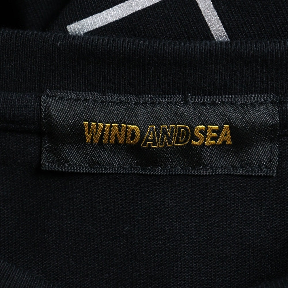 WIND AND SEA(ウィンダンシー) 22SS SEA L/S TEE 長袖Tシャツ ロンT ブラック WDS-SEA-22S-01