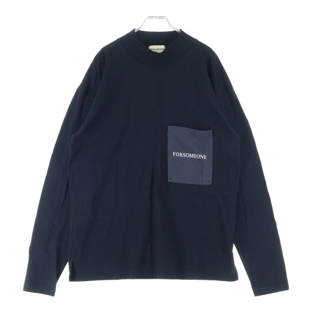 FORSOMEONE(フォーサムワン) L/S TEE モックネック長袖Tシャツ ロンT ブラック 78000332