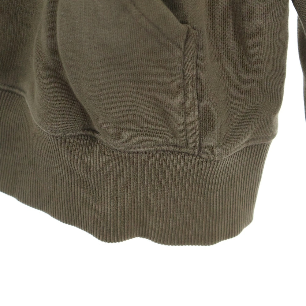 GIVENCHY(ジバンシィ) Slim Fit Hoodie スリムフィットフーディ ロゴプリントプルオーバースウェットパーカー BMJ0HC3YAC カーキ