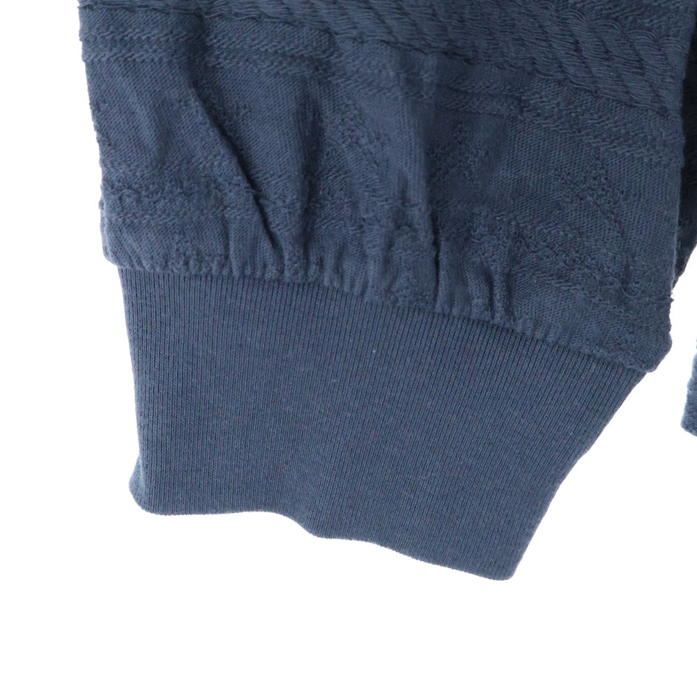 THISISNEVERTHAT(ディスイズネバーザット) Star Jacquard L/S Tee スタージャコードロングスリーブTシャツ ロゴエンボスクルーネック長袖Tシャツ グレー