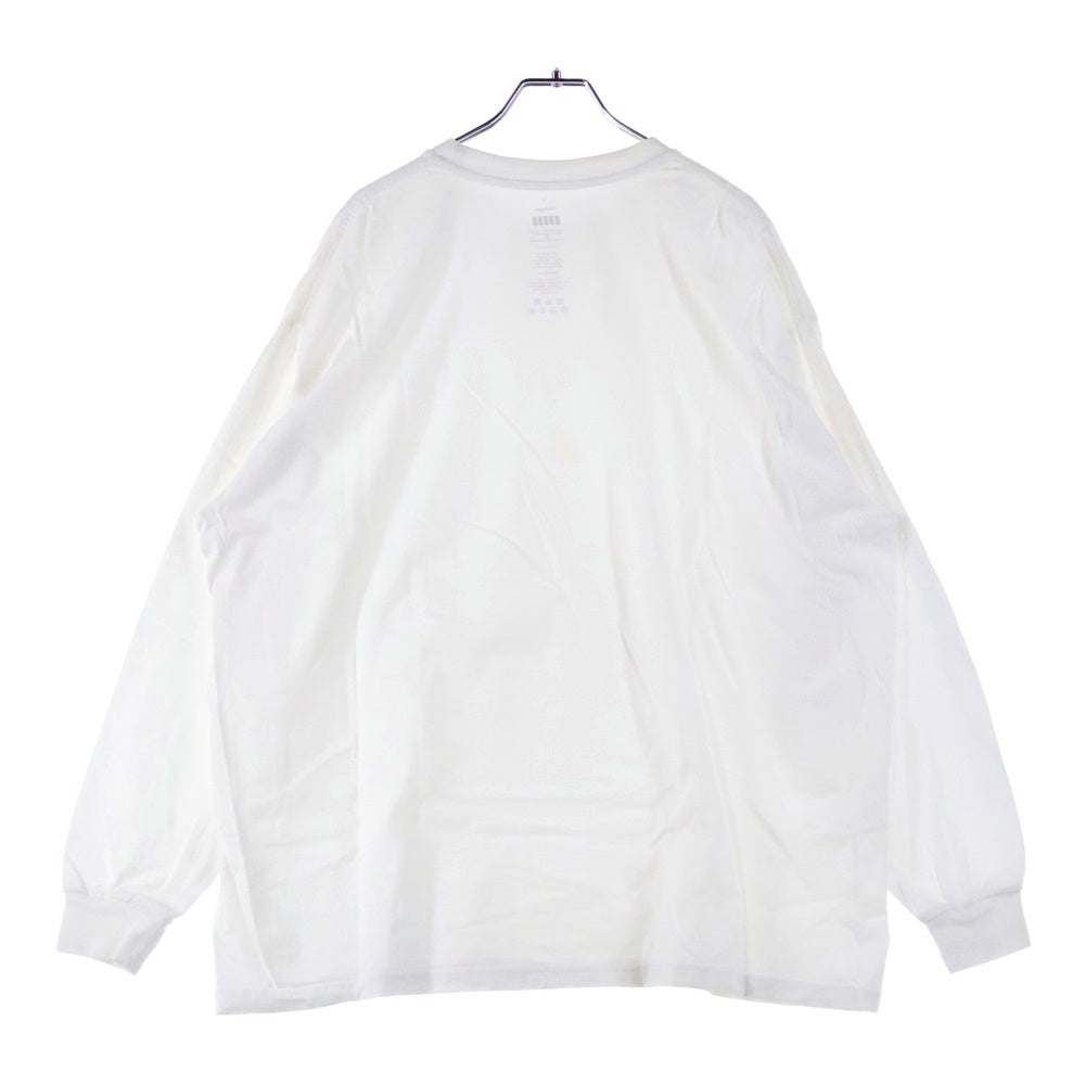 Graphpaper(グラフペーパー) Crew Neck L/S Tee クルーネックロングスリーブティー 長袖Tシャツ ホワイト