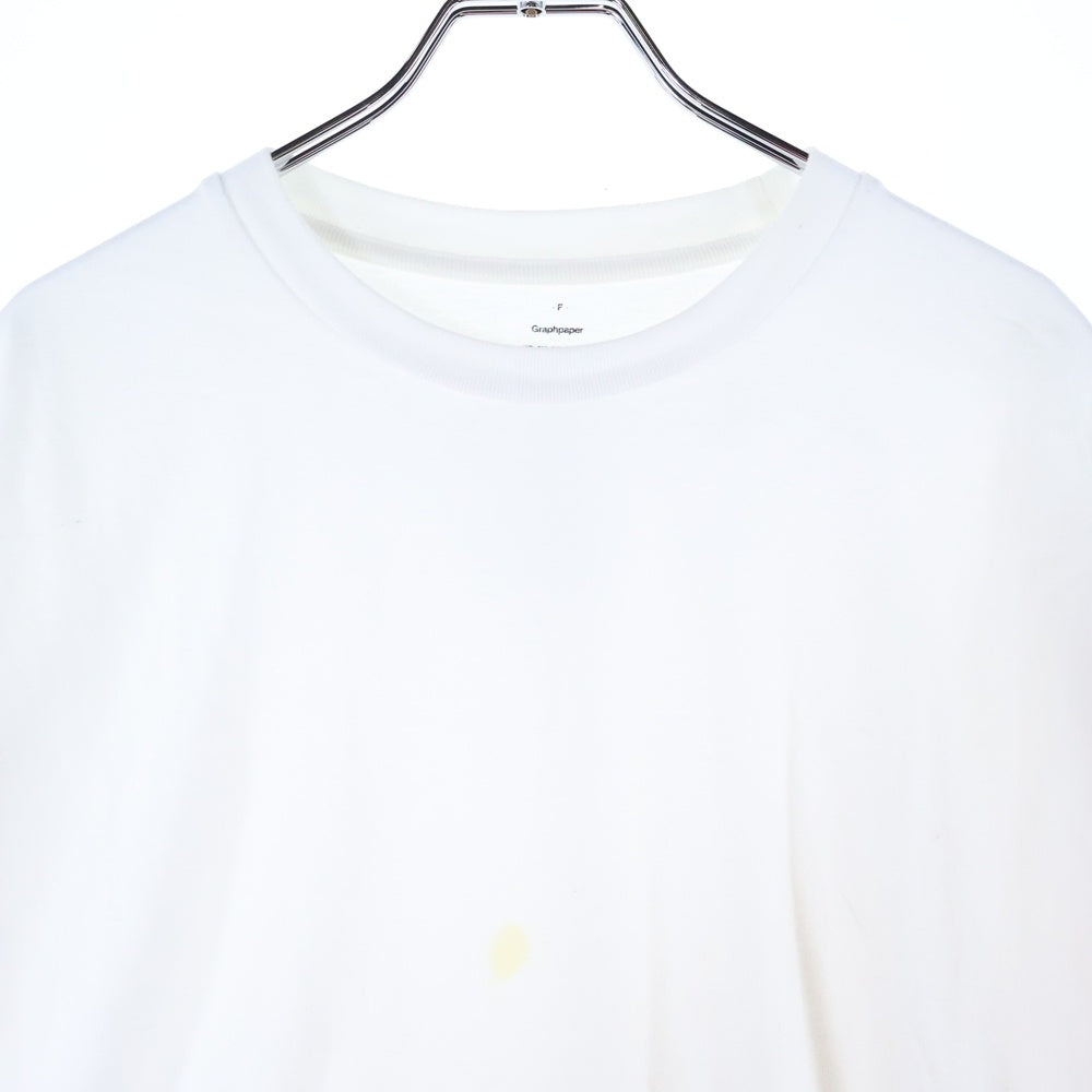 Graphpaper(グラフペーパー) Crew Neck L/S Tee クルーネックロングスリーブティー 長袖Tシャツ ホワイト