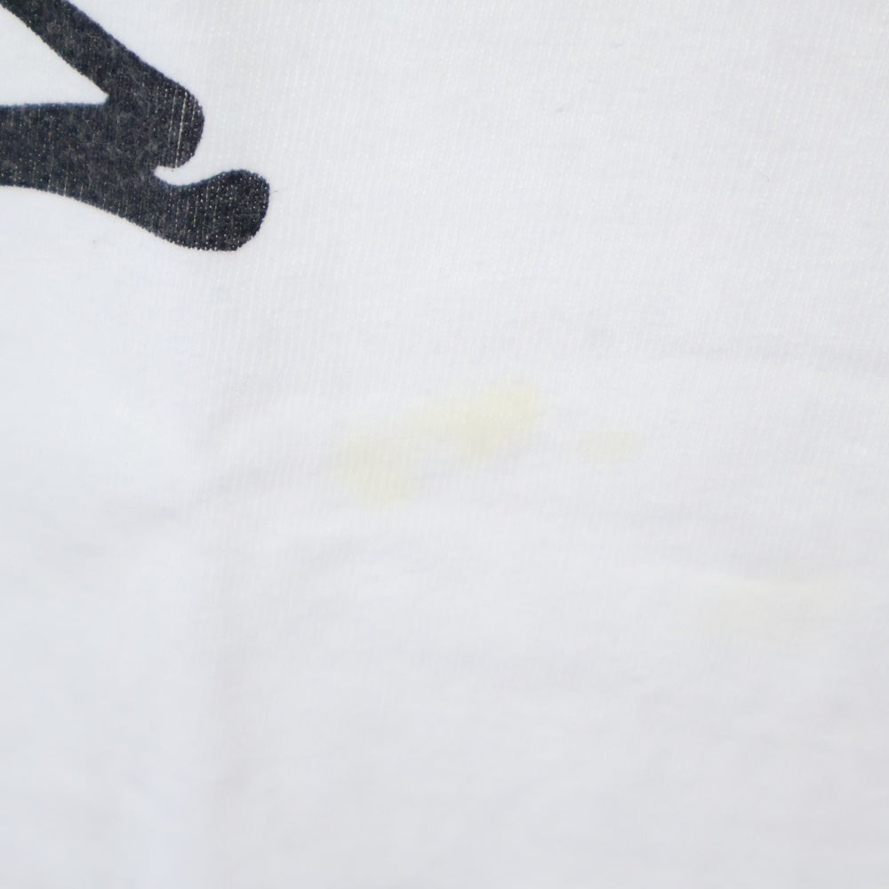 FPAR/FORTY PERCENTS AGAINST RIGHTS(フォーティーパーセント アゲインストライツ) Media Guerrilla S/S Tee メディアゲリラショートスリーブティー ロゴプリントクルーネック半袖Tシャツ ホワイト
