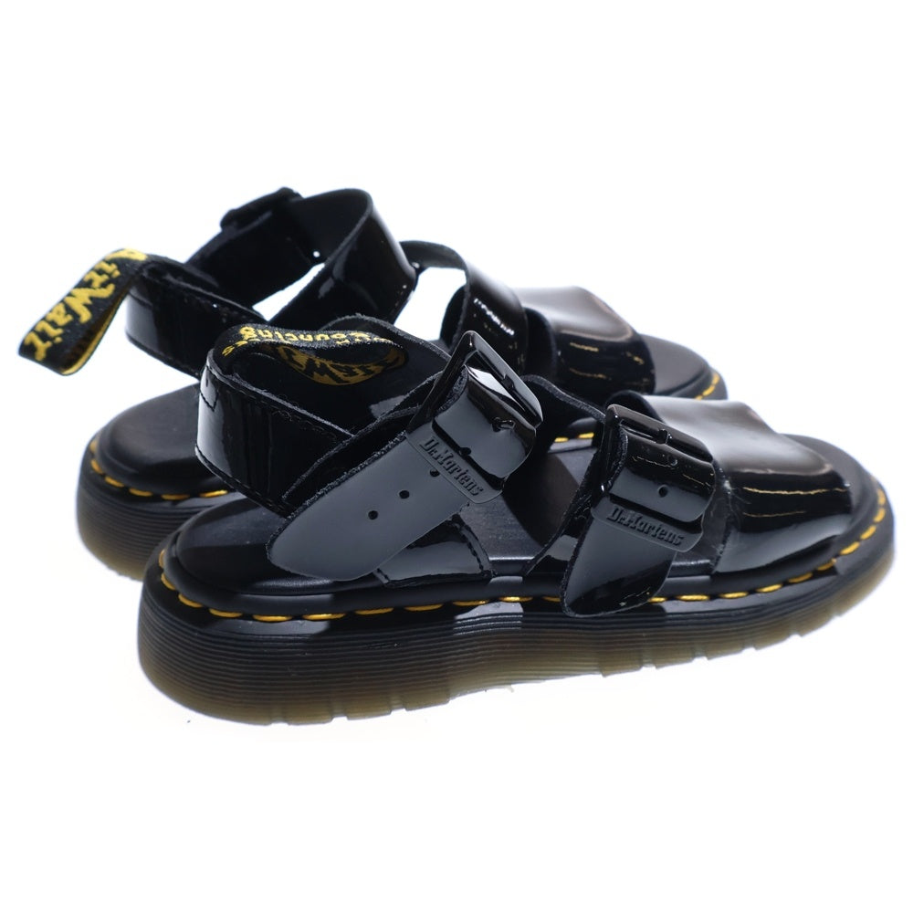 Dr.Martens(ドクターマーチン) Gryphon グリフォン エナメルレザーサンダル レディースストラップサンダル CK11U ブラック