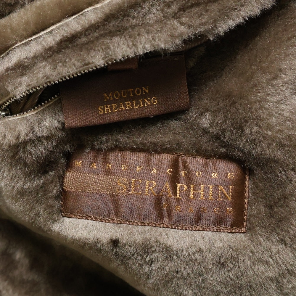 SERAPHIN(セラファン) MOUTON COAT ムートンコート ブラウン