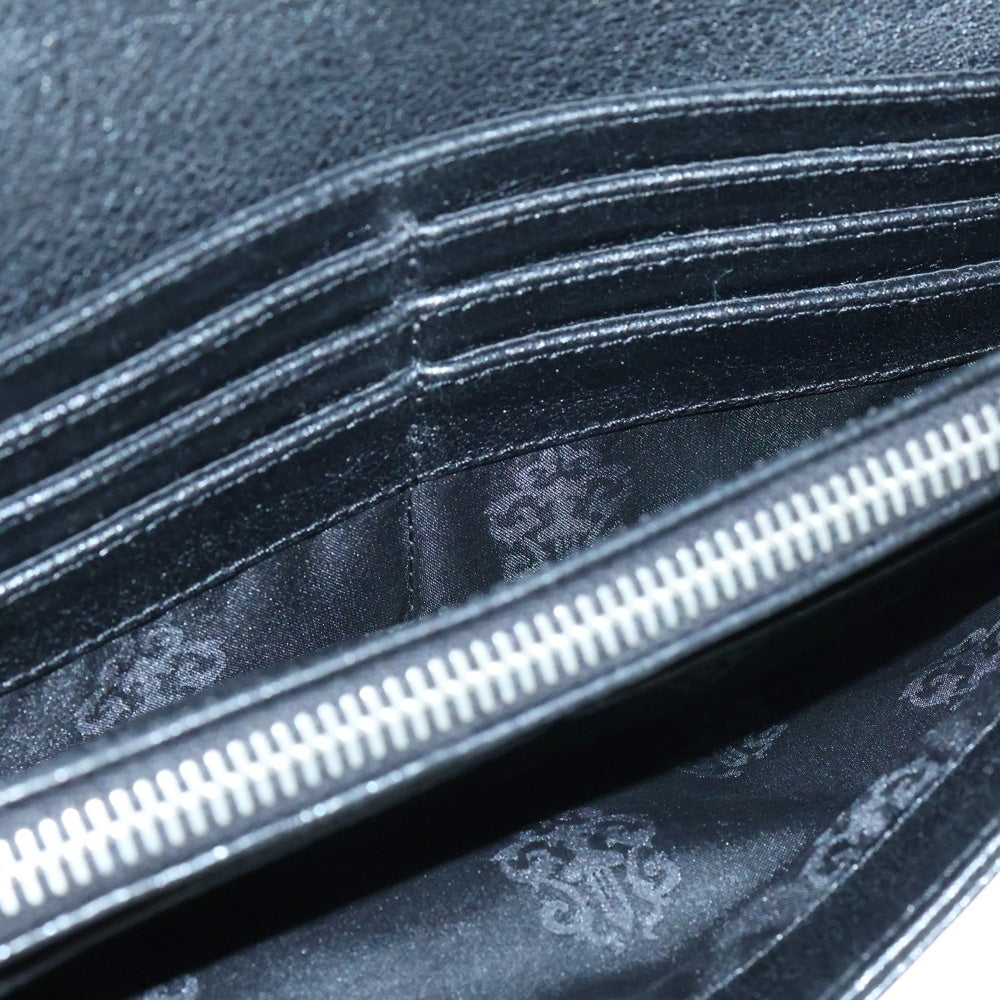 CHROME HEARTS(クロムハーツ) JUDY CROSS BALL ジュディ クロス ボール ボタン レザーウォレット 長財布 ブラック BCA366