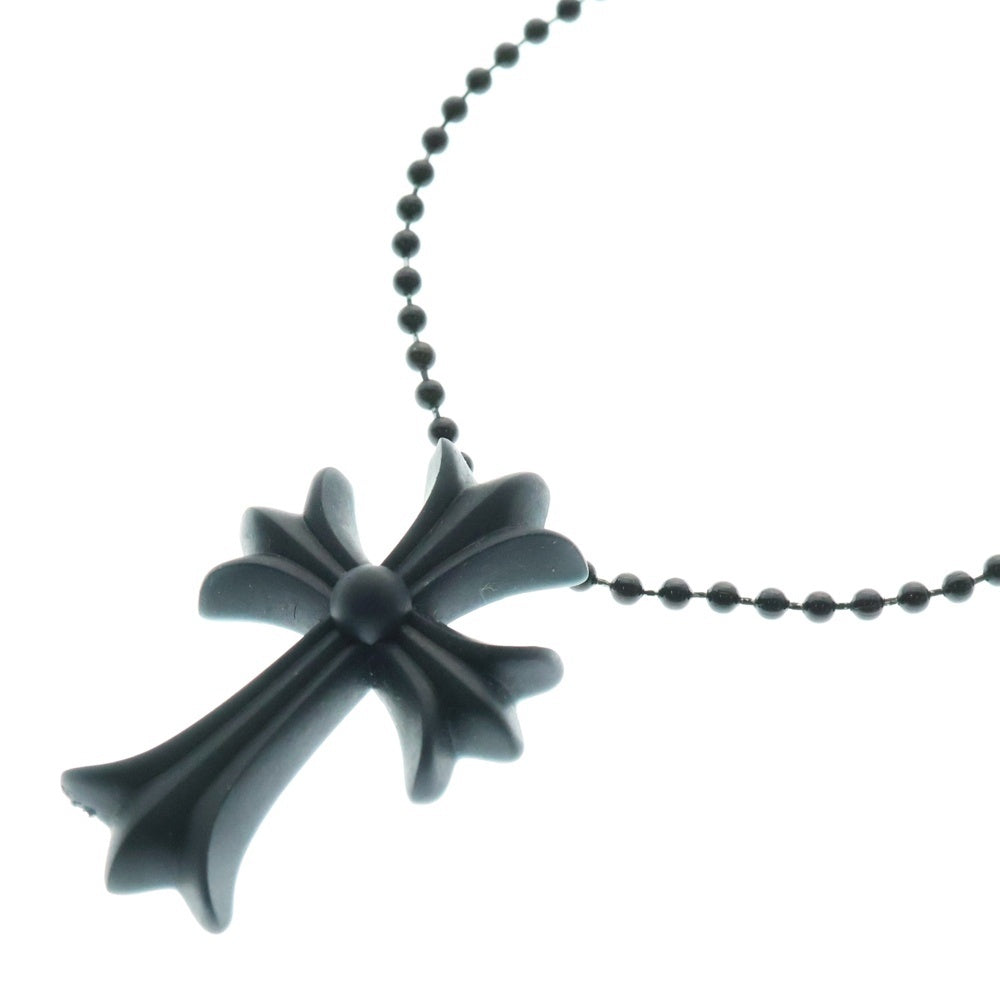 CHROME HEARTS(クロムハーツ) RUBBER CH CRS SML スモールCHクロス ラバーネックレス シリコン ブラック BCA306