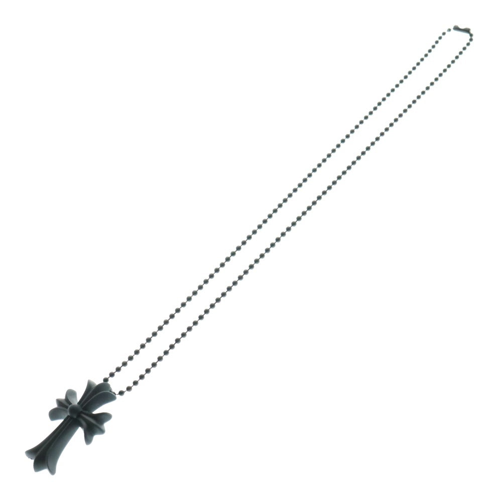 CHROME HEARTS(クロムハーツ) RUBBER CH CRS SML スモールCHクロス ラバーネックレス シリコン ブラック BCA306