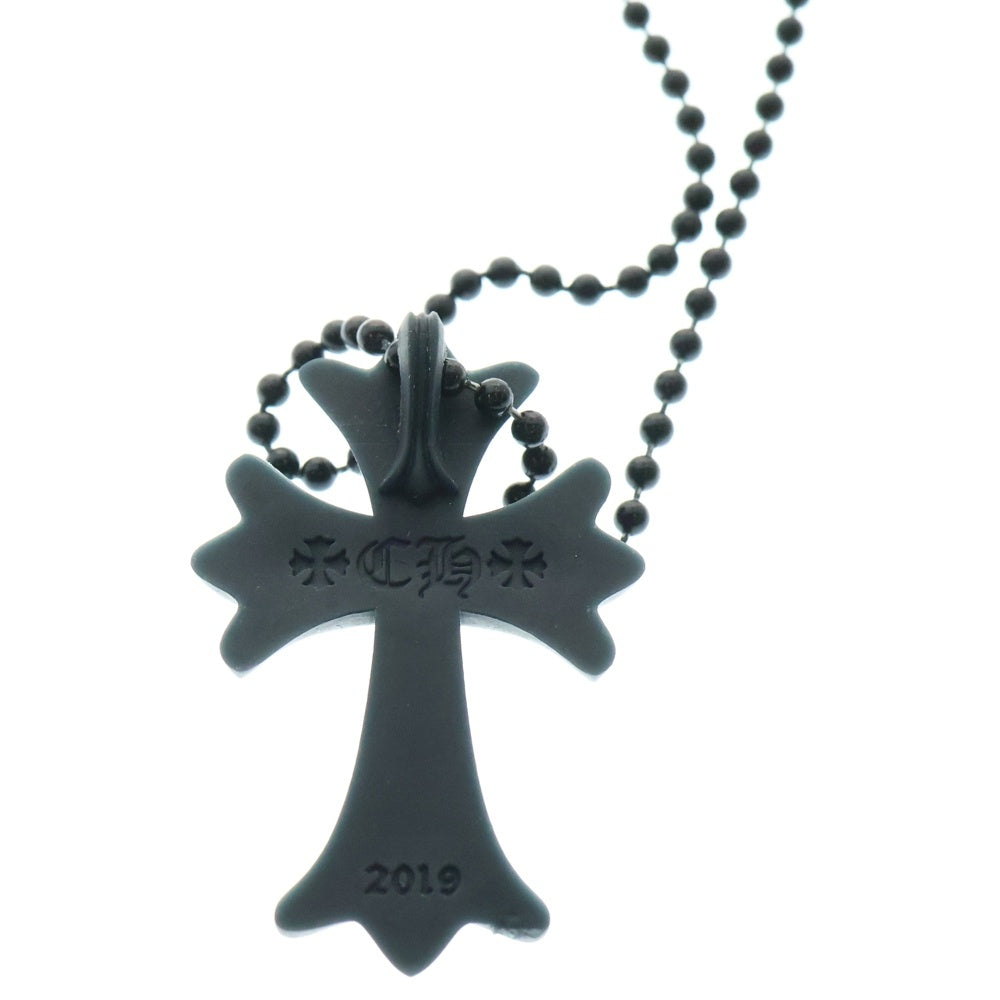 CHROME HEARTS(クロムハーツ) RUBBER CH CRS SML スモールCHクロス ラバーネックレス シリコン ブラック BCA306