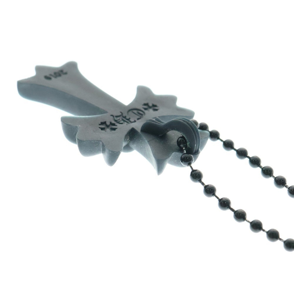 CHROME HEARTS(クロムハーツ) RUBBER CH CRS SML スモールCHクロス ラバーネックレス シリコン ブラック BCA306