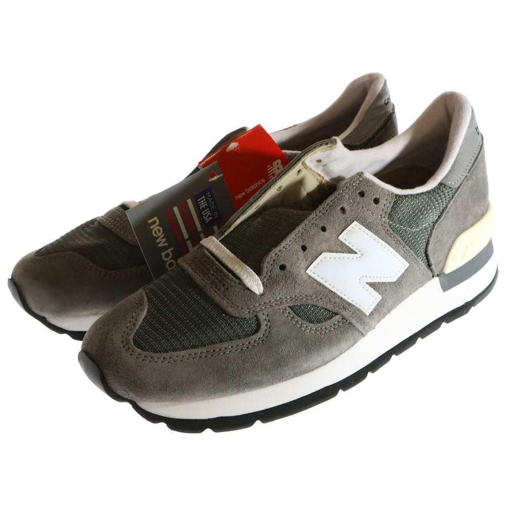 New Balance(ニューバランス) M990GRY スウェード ローカットスニーカー グレー US8.5/26.5cm