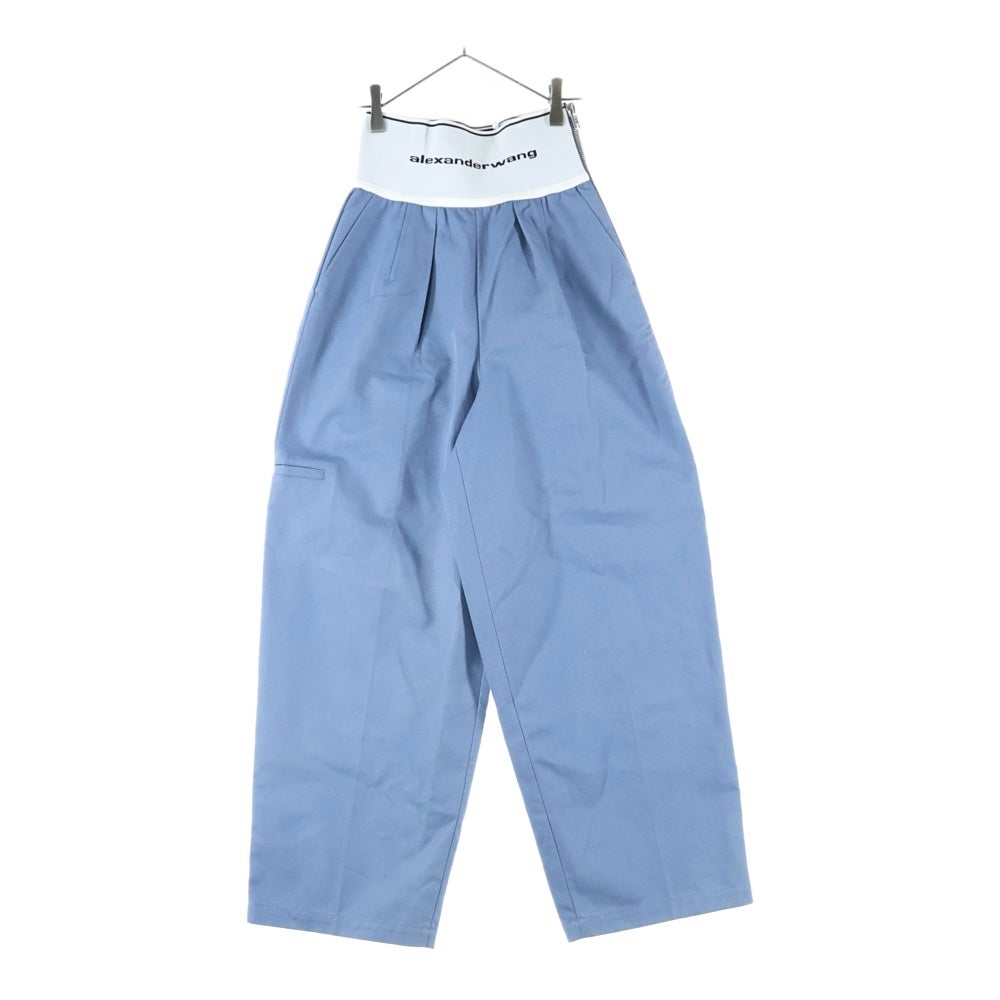 ALEXANDER WANG(アレキサンダーワン) Waist Band Pants ウエストロゴ パンツ ブルー