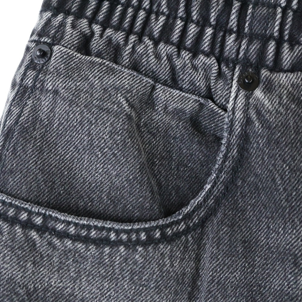 ALEXANDER WANG(アレキサンダーワン) Side Logo Track Denim Pants トラックデニムパンツ グレー