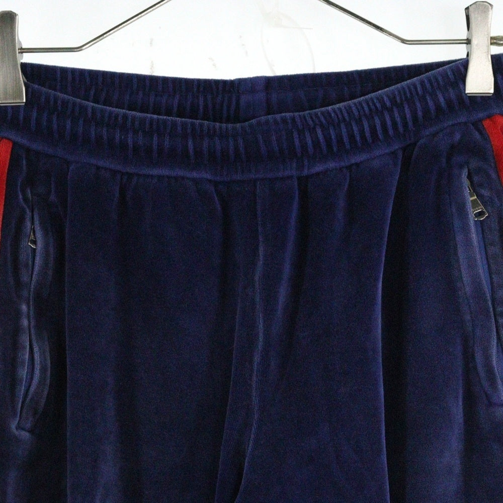 GUCCI(グッチ) Velor Track Pants ベロアベルベットパンツ ネイビー 547584 XJAC9
