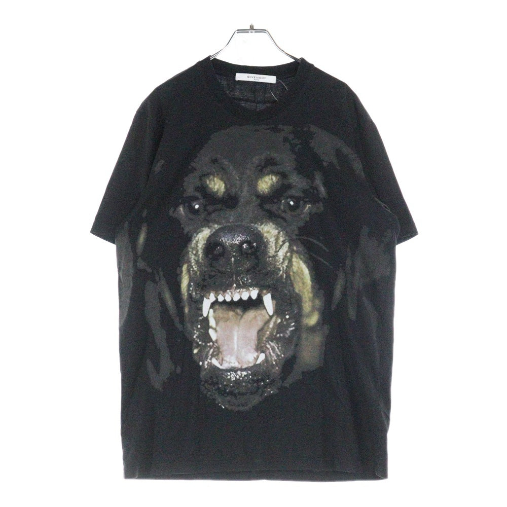 GIVENCHY(ジバンシィ) Rottweiler T-Shirt ロットワイラー ドッグプリント半袖Tシャツ ブラック 16F 7370 651