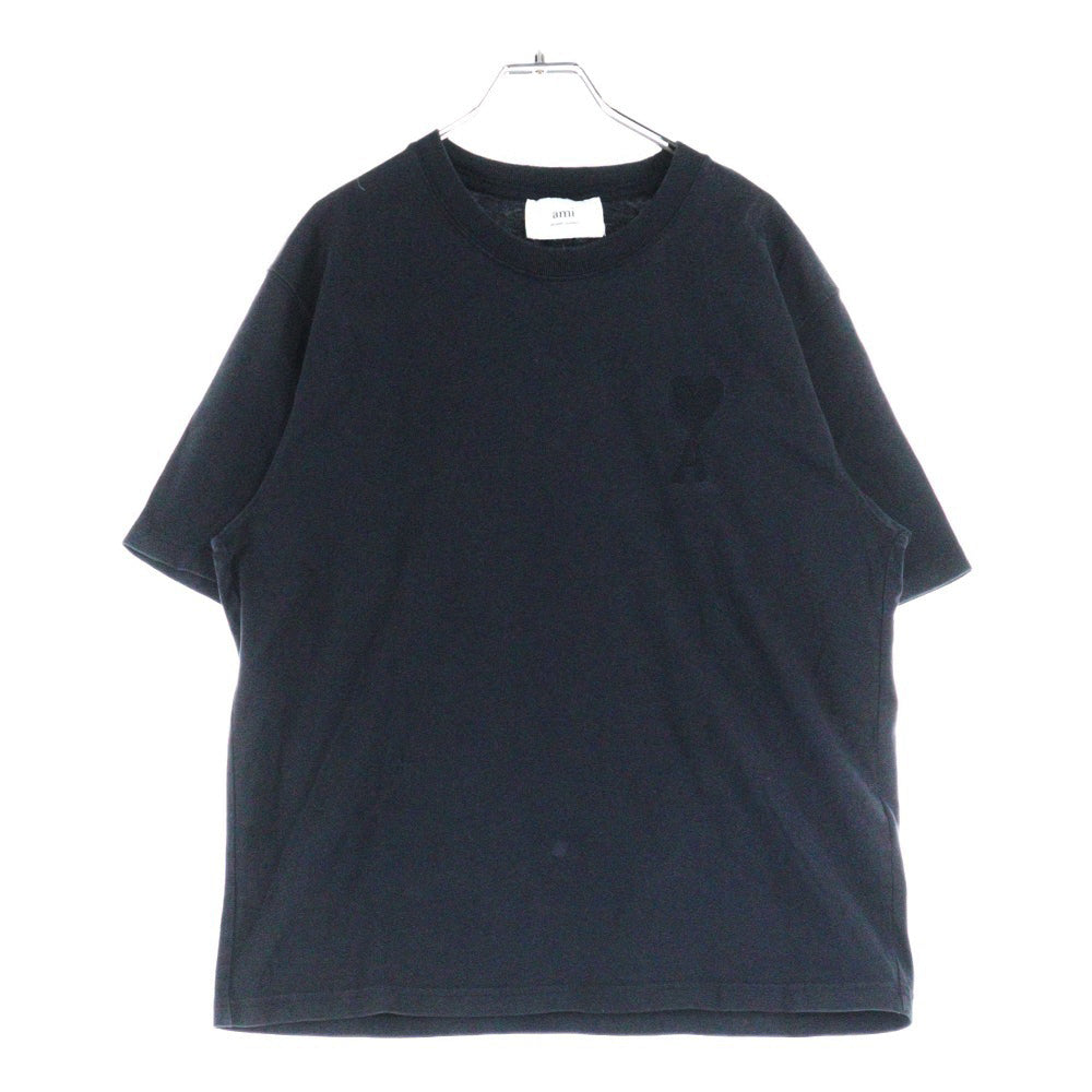 ami ブラック Tシャツ ハート刺繍　QRコード確認済　M ami ブラック Tシャツ ハート刺繍 QRコード確認済 M - メルカリ