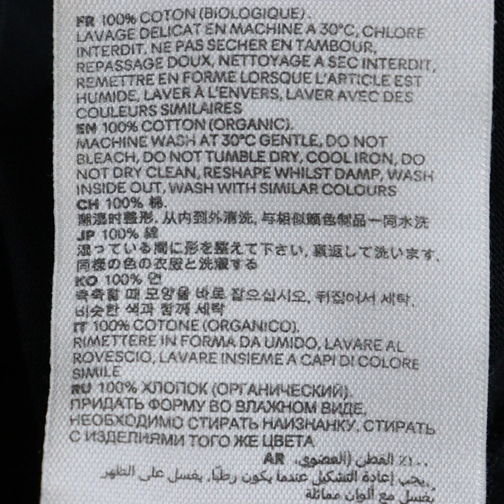 AMI Alexandre Mattiussi(アミアレクサンドルマテュッシ) T-Shirt ハートロゴ刺繍 半袖Tシャツ ブラック UTS002.726