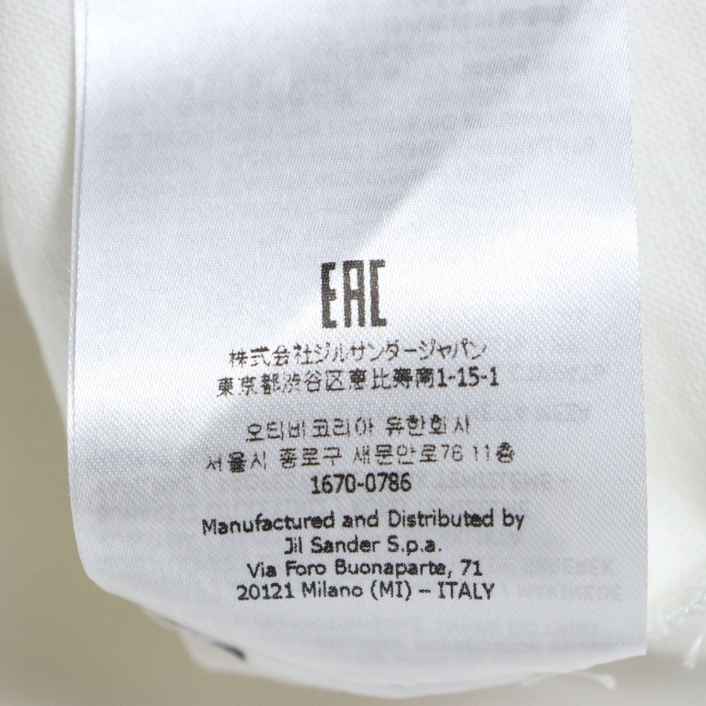 JIL SANDER(ジルサンダー) Logo T-Shirt オーバーサイズ半袖Tシャツ ホワイト J21GC0001 J45148
