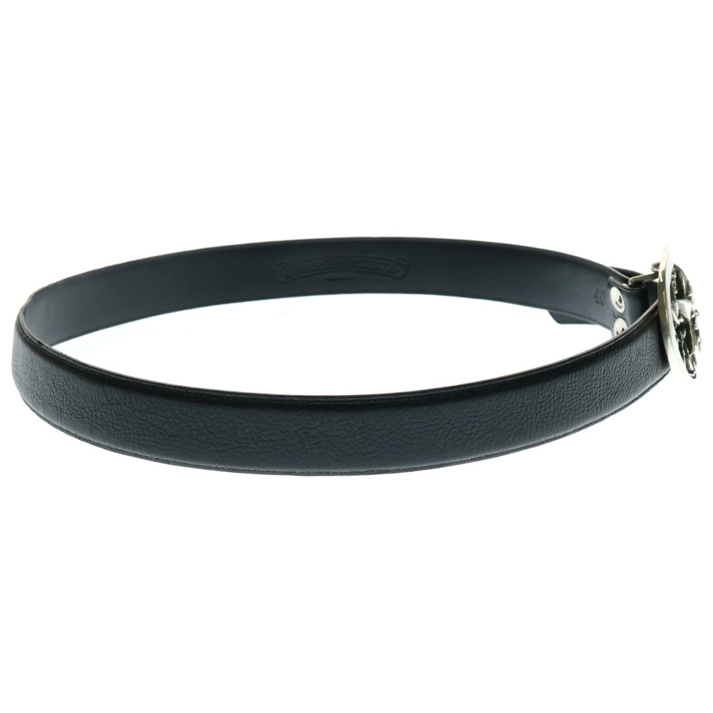CHROME HEARTS(クロムハーツ) OVAL STAR LG BUCKLE BELT オーバルスター ラージ バックル ベルト ブラック/シルバー