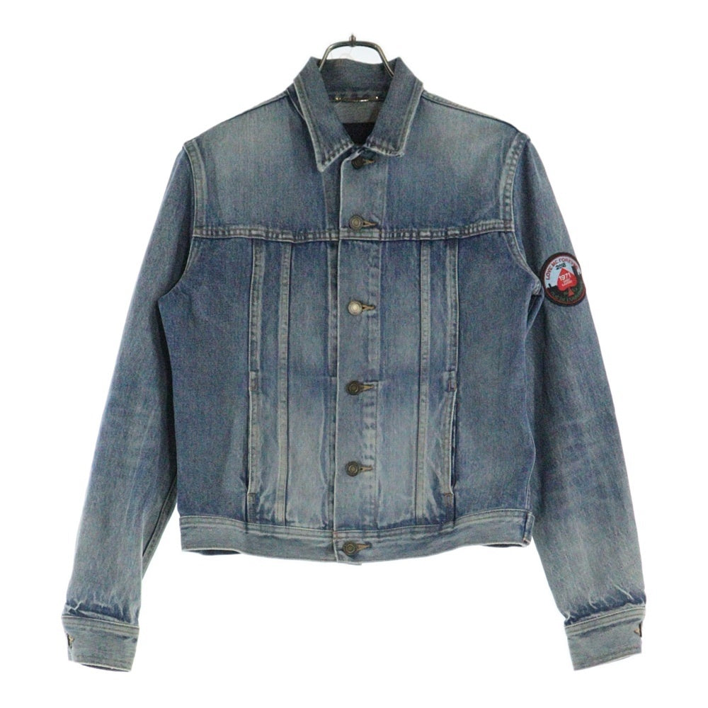 SAINT LAURENT PARIS(サンローランパリ) PATCHED DENIM JACKET パッチ デニム ジャケット インディゴ 500481 YA372 レディース