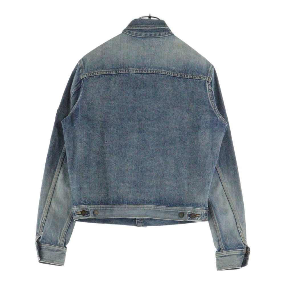 SAINT LAURENT PARIS(サンローランパリ) PATCHED DENIM JACKET パッチ デニム ジャケット インディゴ 500481 YA372 レディース