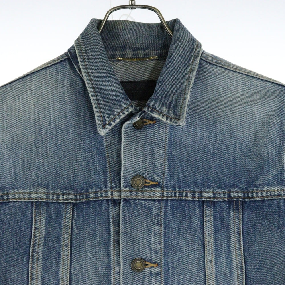 SAINT LAURENT PARIS(サンローランパリ) PATCHED DENIM JACKET パッチ デニム ジャケット インディゴ 500481 YA372 レディース