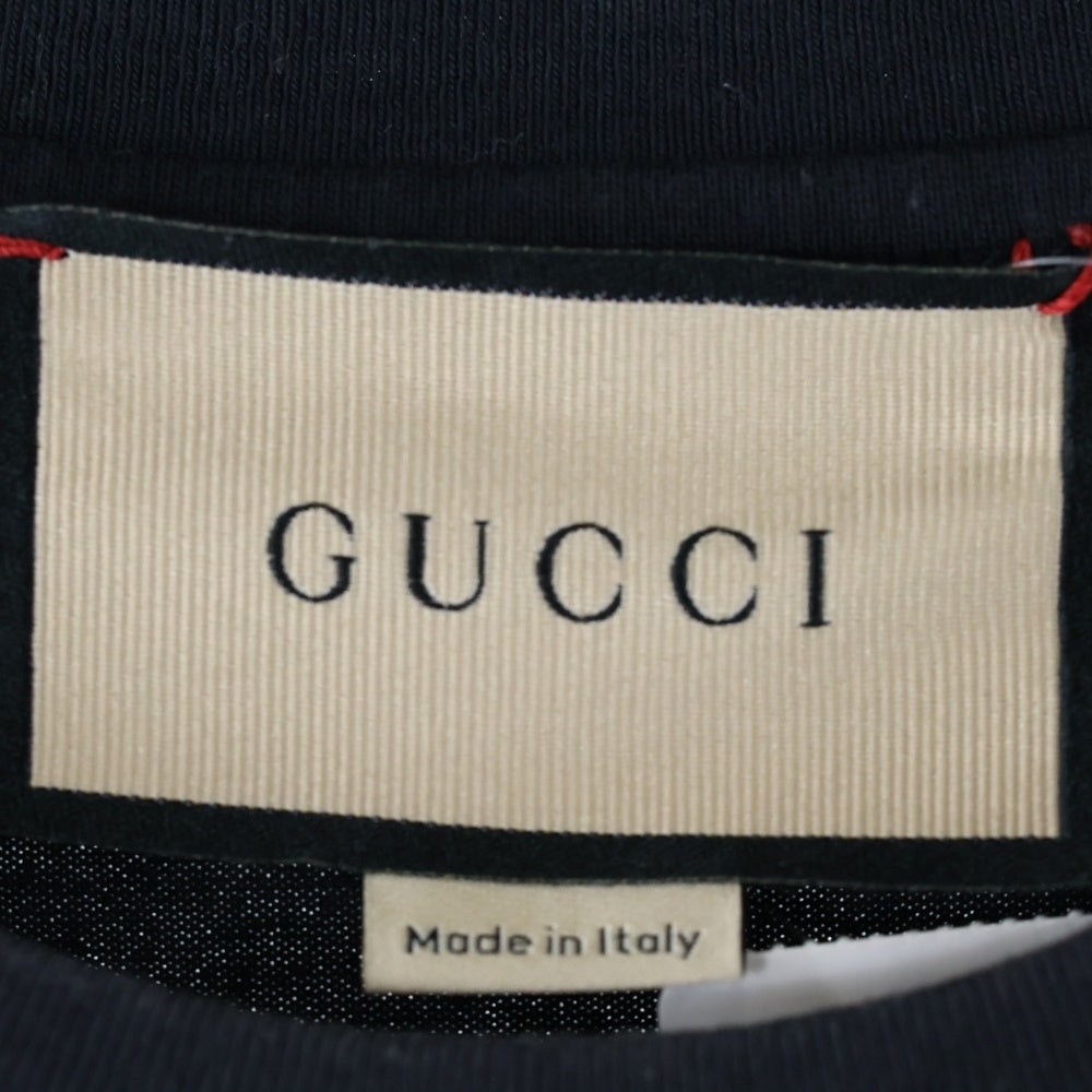 GUCCI(グッチ) 19SS Blade Print Tee ブレードロゴ半袖Tシャツ カットソー ホワイト 565806 XJAZY
