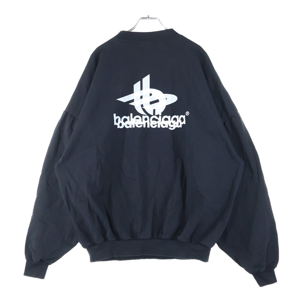 BALENCIAGA(バレンシアガ) 24SS レイヤードスポーツラウンドスウェット クルーネックシャツ ブラック 767860 TPVF3