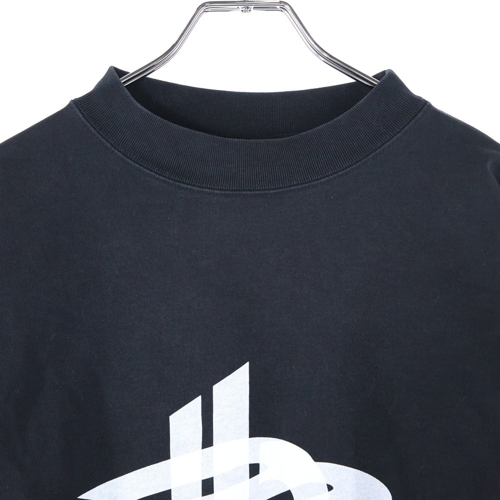 BALENCIAGA(バレンシアガ) 24SS レイヤードスポーツラウンドスウェット クルーネックシャツ ブラック 767860 TPVF3