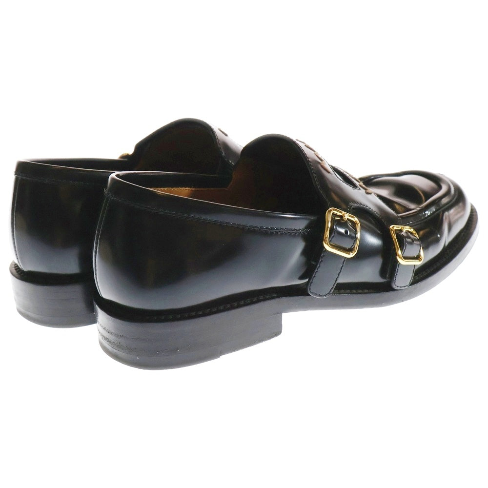 MARNI(マルニ) leather loafers レザー ダブルバックル付き ローファー ブラック