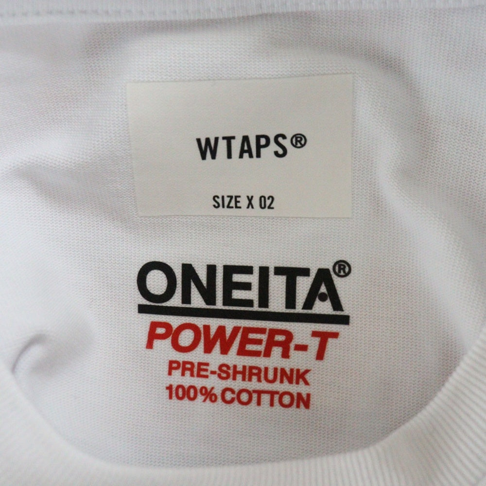 WTAPS(ダブルタップス) 22AW POWER-T /LS /COTTON.ONEITA コットン 長袖Tシャツ カットソー ホワイト 222170ND-CSM02