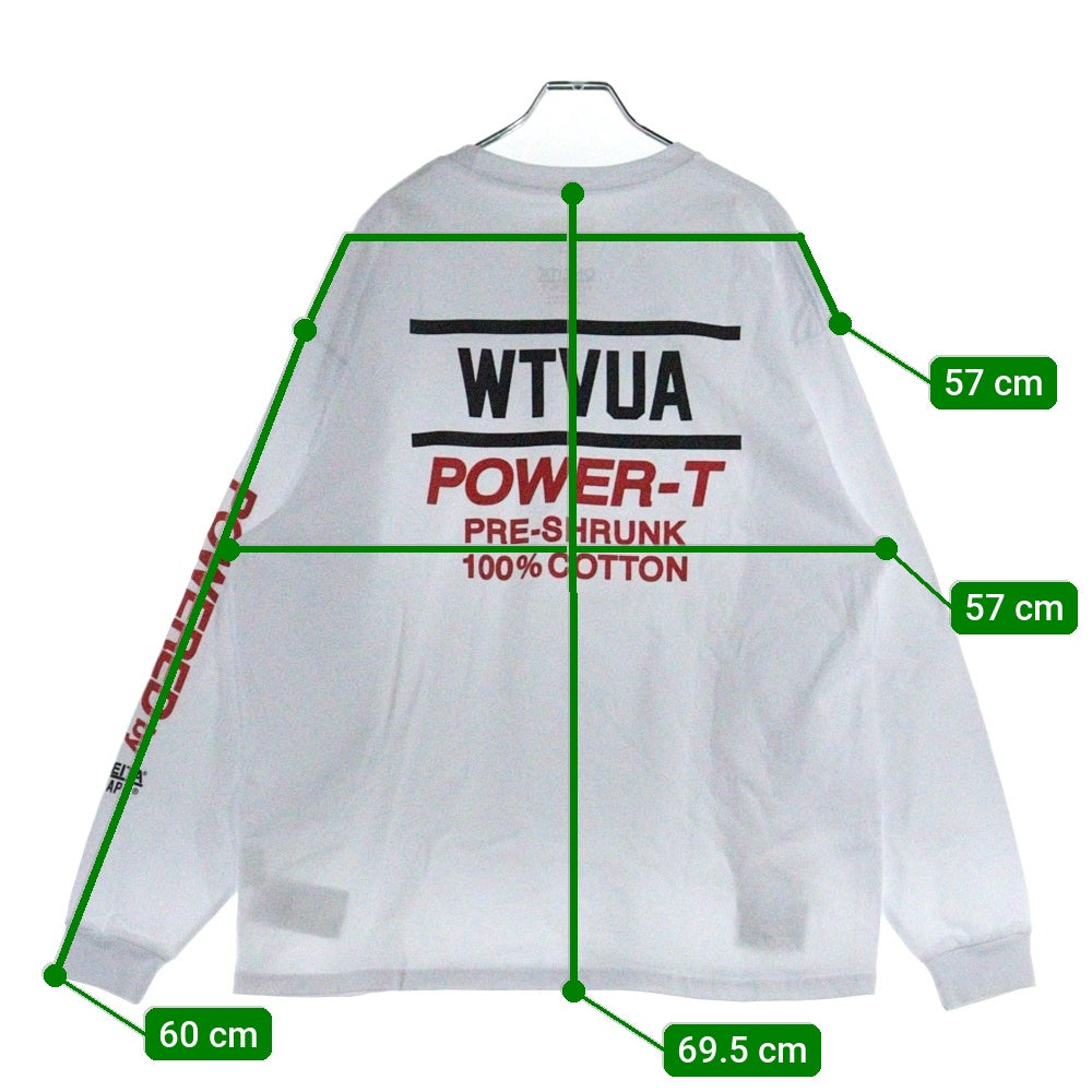 WTAPS(ダブルタップス) 22AW POWER-T /LS /COTTON.ONEITA コットン 長袖Tシャツ カットソー ホワイト 222170ND-CSM02