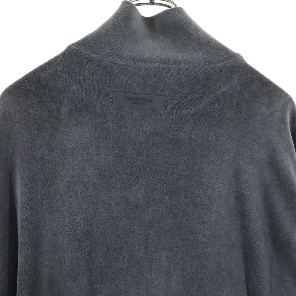FEAR OF GOD ESSENTIALS(フィアオブゴッド エッセンシャルズ) Half Zip Sweatshirts ハーフジップスウェットシャツ ハーフジッププルオーバー半袖スウェットシャツ ブラウン