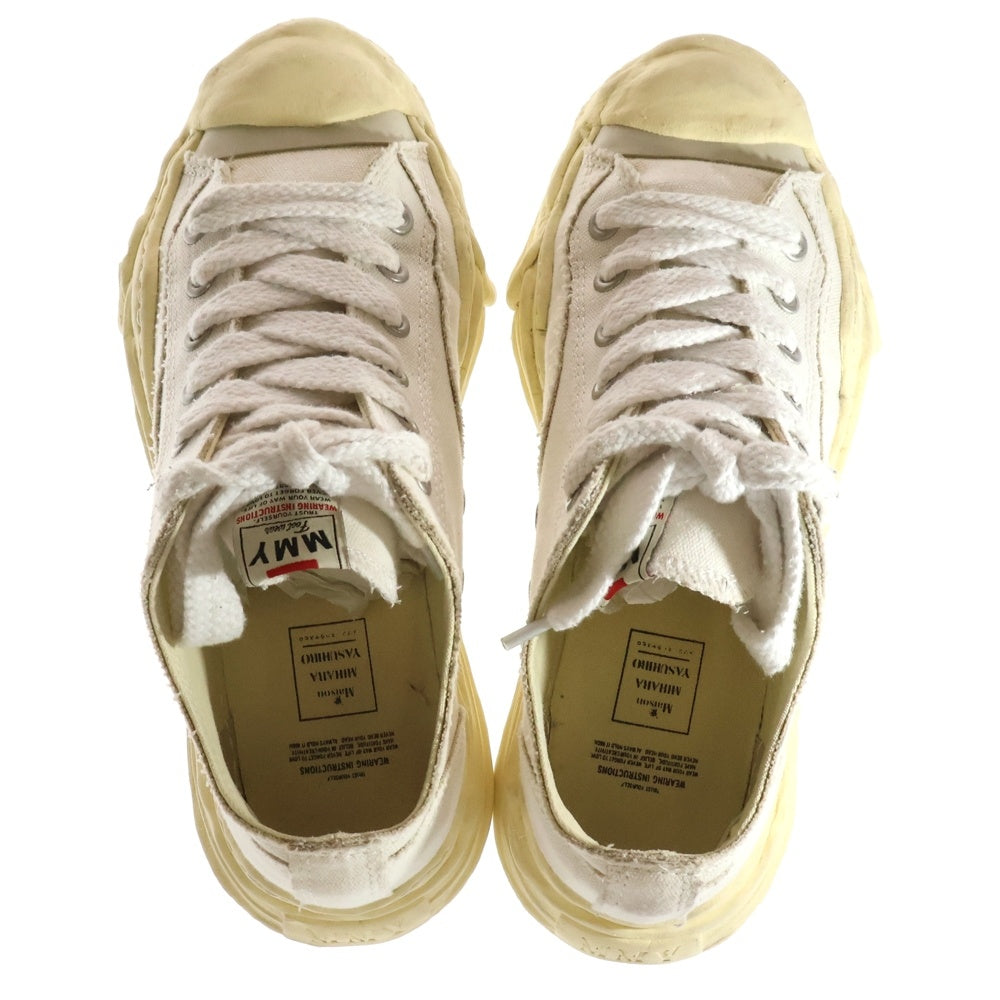MAISON MIHARAYASUHIRO(メゾンミハラヤスヒロ) HANK Vintage Sole Canvas ハンク ヴィンテージソール ローカットスニーカー ホワイト A09FW734