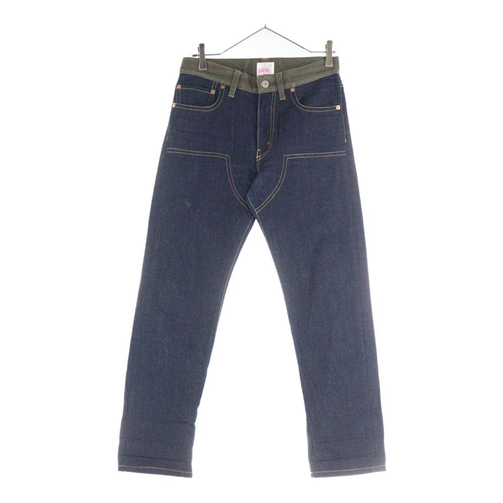 COMME des GARCONS JUNYA WATANABE MAN(コムデギャルソンジュンヤワタナベマン) Pink Double Knee Denim Pants ダブルニー デニムパンツ インディゴ UL-P006