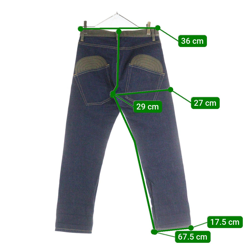 COMME des GARCONS JUNYA WATANABE MAN(コムデギャルソンジュンヤワタナベマン) Pink Double Knee Denim Pants ダブルニー デニムパンツ インディゴ UL-P006