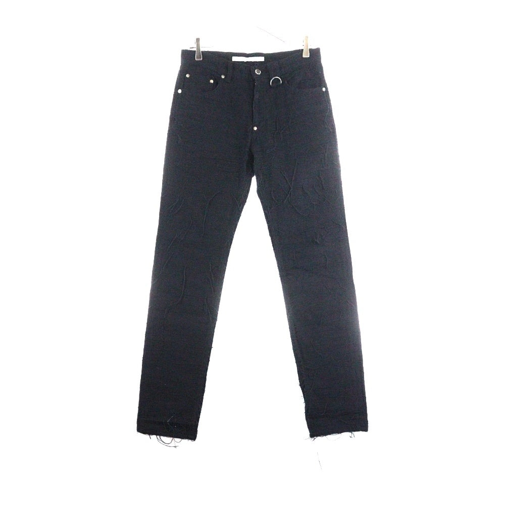 JOHN LAWRENCE SULLIVAN(ジョンローレンスサリバン) CRASH DENIM 5POCKET PANTS クラッシュデニムパンツ ブラック 2B019-0322-18