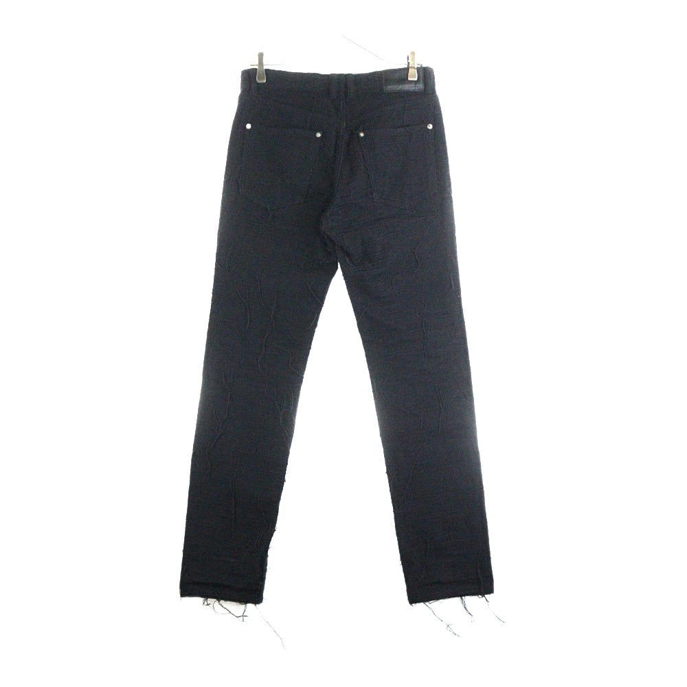JOHN LAWRENCE SULLIVAN(ジョンローレンスサリバン) CRASH DENIM 5POCKET PANTS クラッシュデニムパンツ ブラック 2B019-0322-18