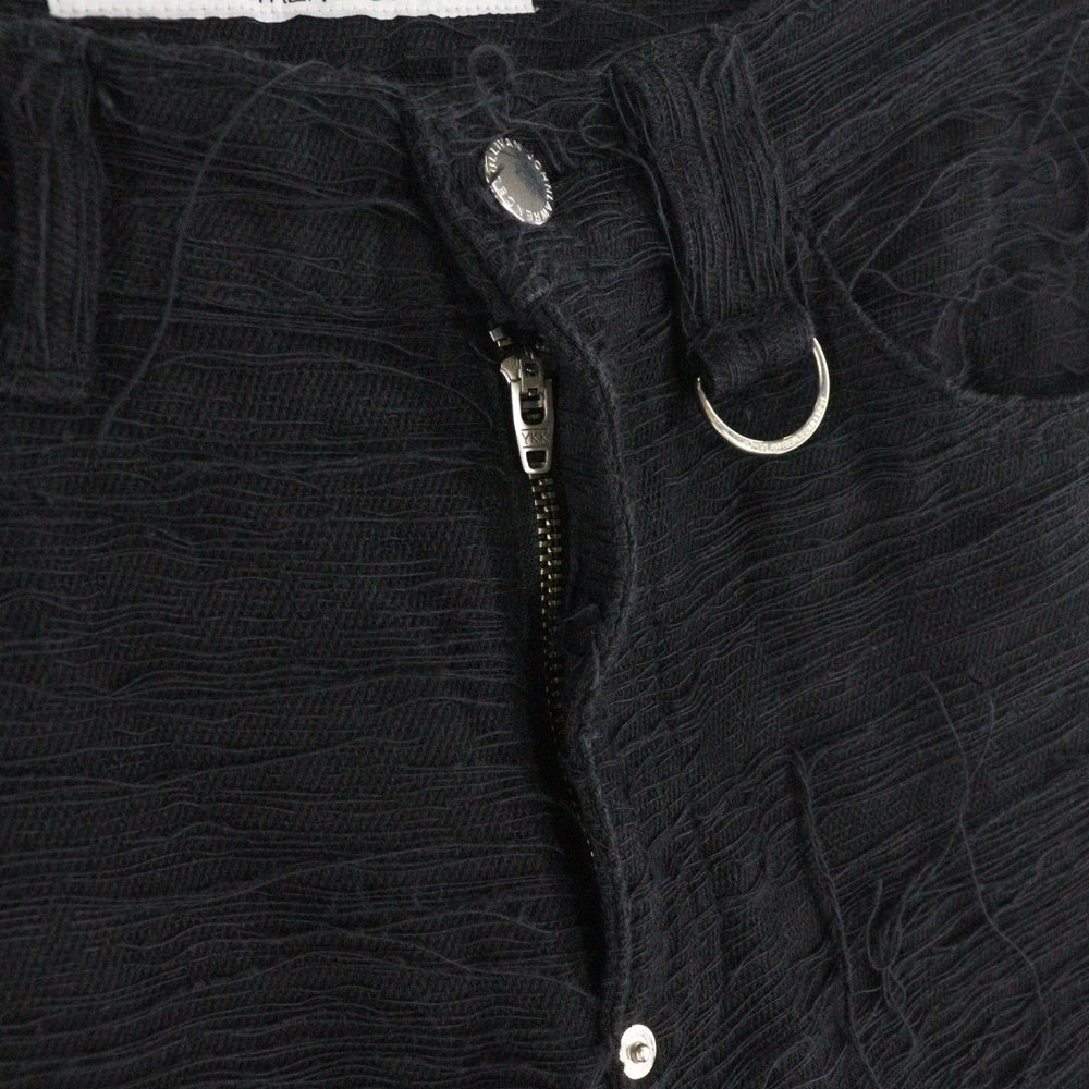 JOHN LAWRENCE SULLIVAN(ジョンローレンスサリバン) CRASH DENIM 5POCKET PANTS クラッシュデニムパンツ ブラック 2B019-0322-18