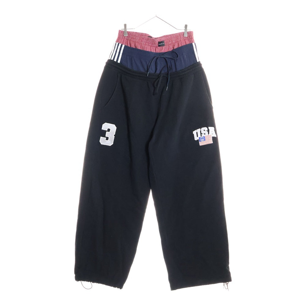 PROJECT G/R(プロジェクトジーアール) 25SS 3 Layerd Sweat pants レイヤードスウェットパンツ ブラック