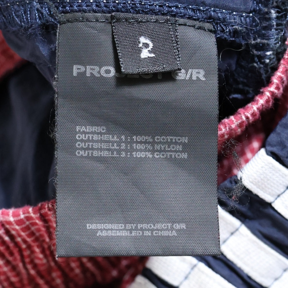 PROJECT G/R(プロジェクトジーアール) 25SS 3 Layerd Sweat pants レイヤードスウェットパンツ ブラック