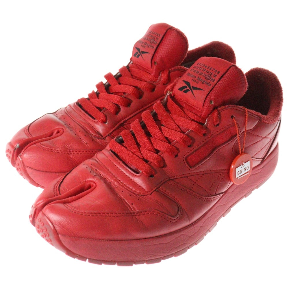 Reebok(リーボック) ×Maison Margiela22 CLASSIC LEATHER TABI メゾンマルジェラ 足袋 タビ ローカットスニーカー レッド S57WS0406