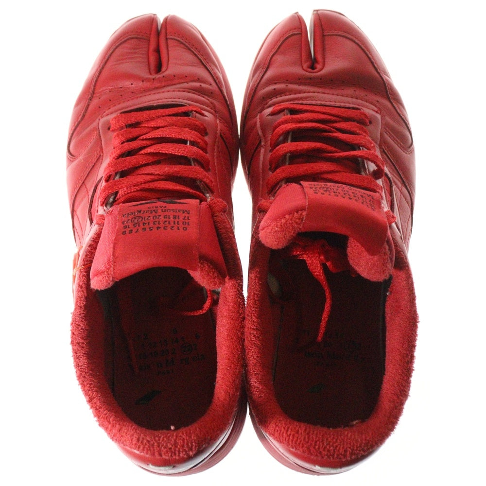 Reebok(リーボック) ×Maison Margiela22 CLASSIC LEATHER TABI メゾンマルジェラ 足袋 タビ ローカットスニーカー レッド S57WS0406