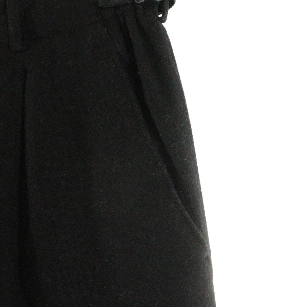 Y-3(ワイスリー) CLASSIC WOOL FLANNEL CUFF PANTS ウールタックパンツ ブラック HB3428