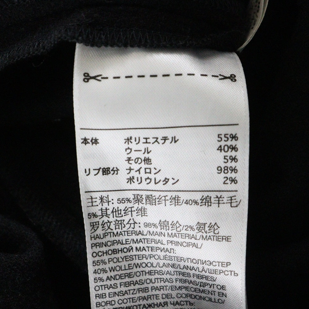 Y-3(ワイスリー) CLASSIC WOOL FLANNEL CUFF PANTS ウールタックパンツ ブラック HB3428