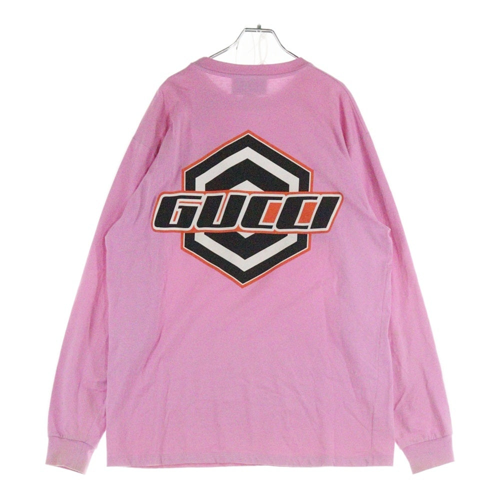 GUCCI(グッチ) Coastal Skater Boy L/S T-Shirt 長袖Tシャツ ロンT ピンク 778363 XJGBN