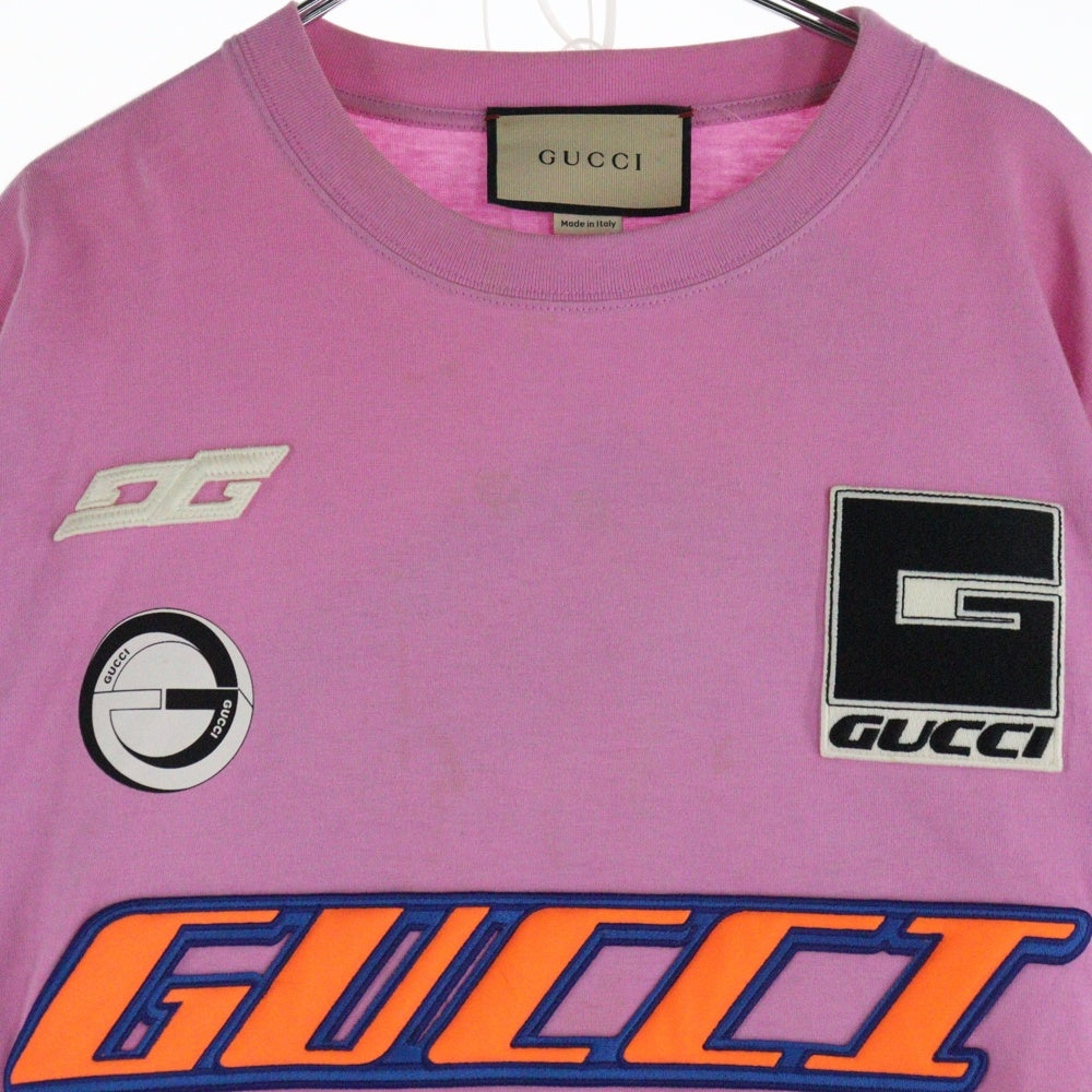 GUCCI(グッチ) Coastal Skater Boy L/S T-Shirt 長袖Tシャツ ロンT ピンク 778363 XJGBN