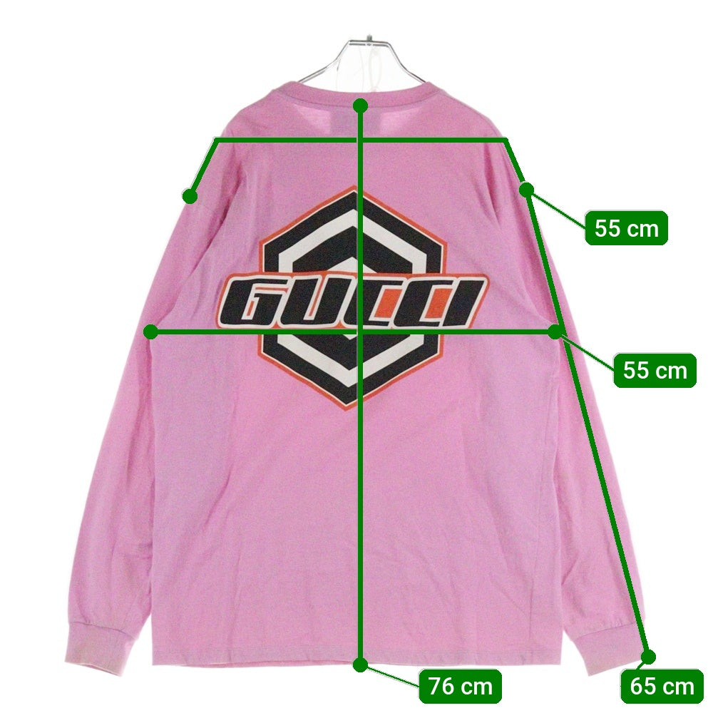GUCCI(グッチ) Coastal Skater Boy L/S T-Shirt 長袖Tシャツ ロンT ピンク 778363 XJGBN